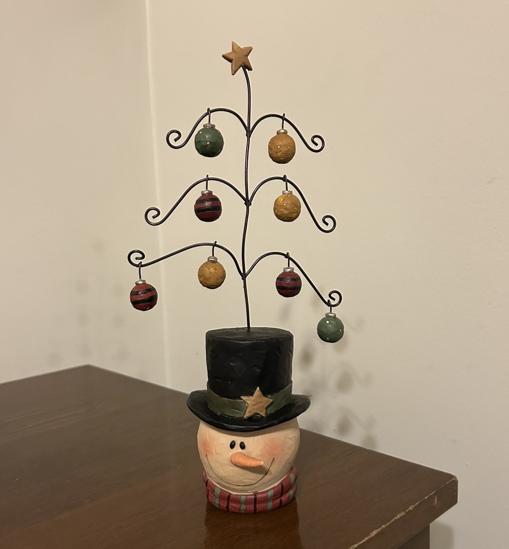 VHTF RARE Blossom Bucket Snowman 9.5” Christmas TREE Ornaments Suzi Skoglund VHTF RARE Blossom Bucket Snowman 9.5” Christmas TREE Ornaments Suzi Skoglund