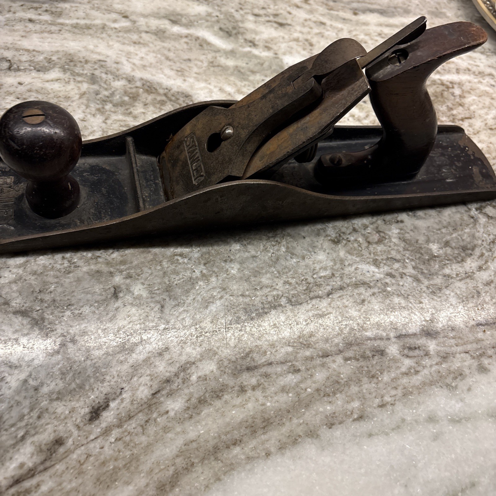 Antique Stanley Bailey No. 5, metal wood plane