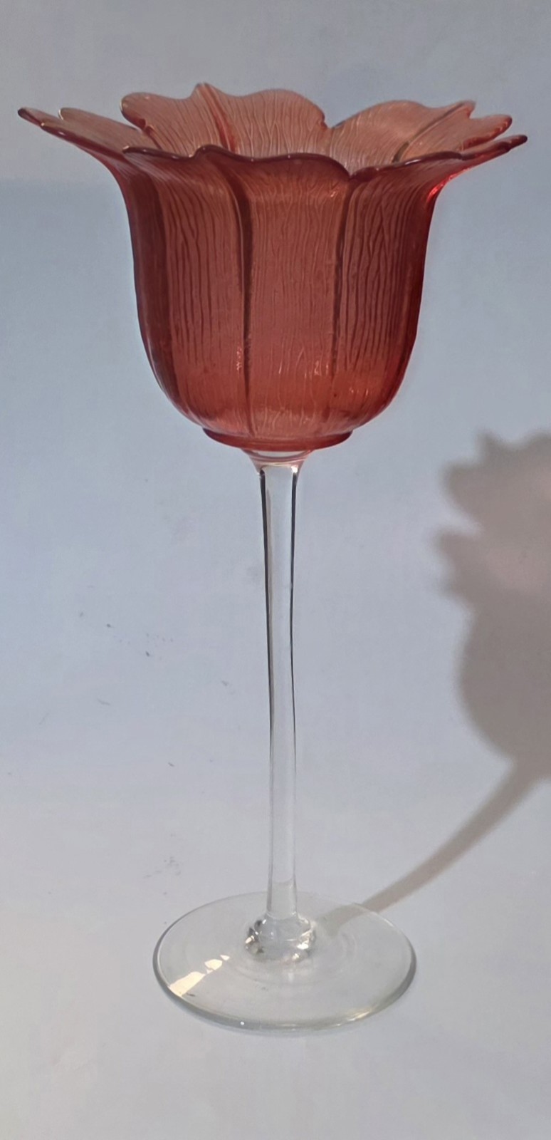 IM Glass Portugal Burnt Orange Votive Handblown 12\