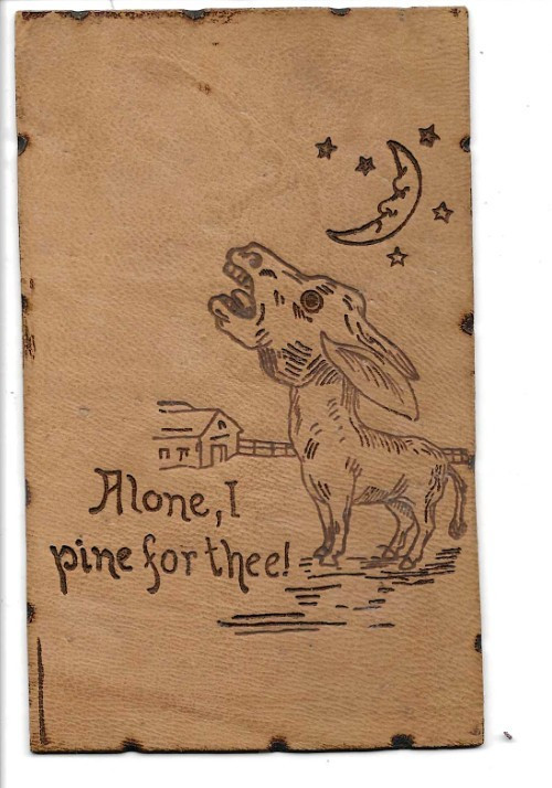 ANTIQUE LEATHER Postcard       