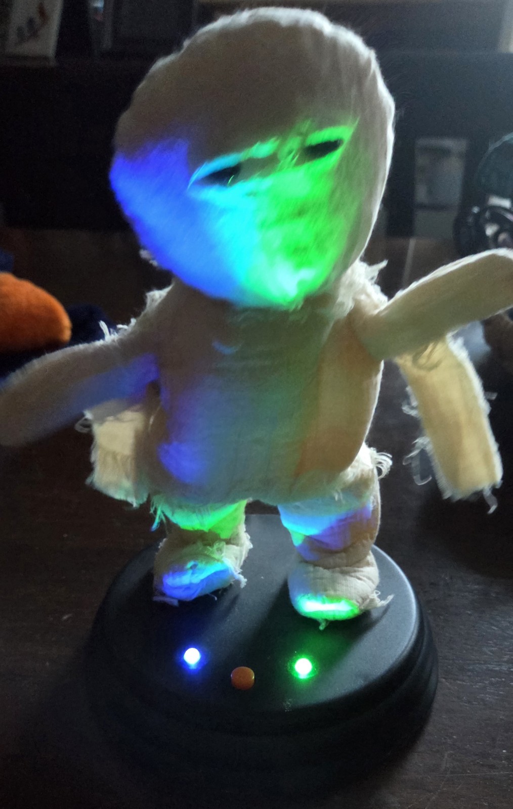 VTG Gemmy Animated Mummy Grave Raver Song “Thriller” Lights Works 2014 Halloween