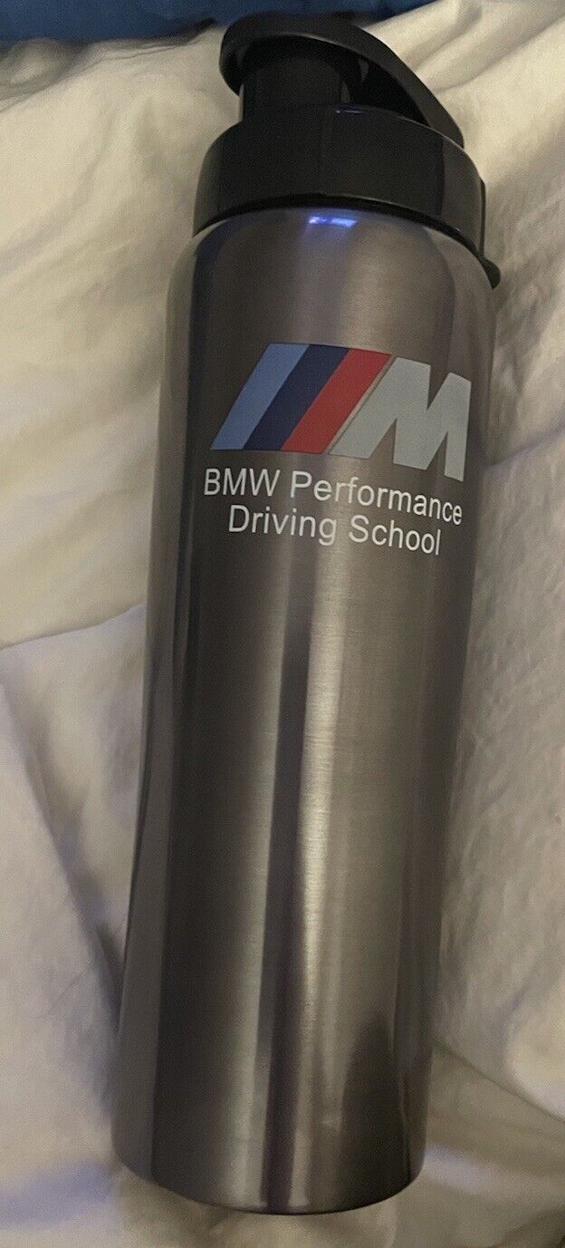 BMW M Performance Driving School Logo Stainless Steel  Travel Tumbler  Lid 24oz