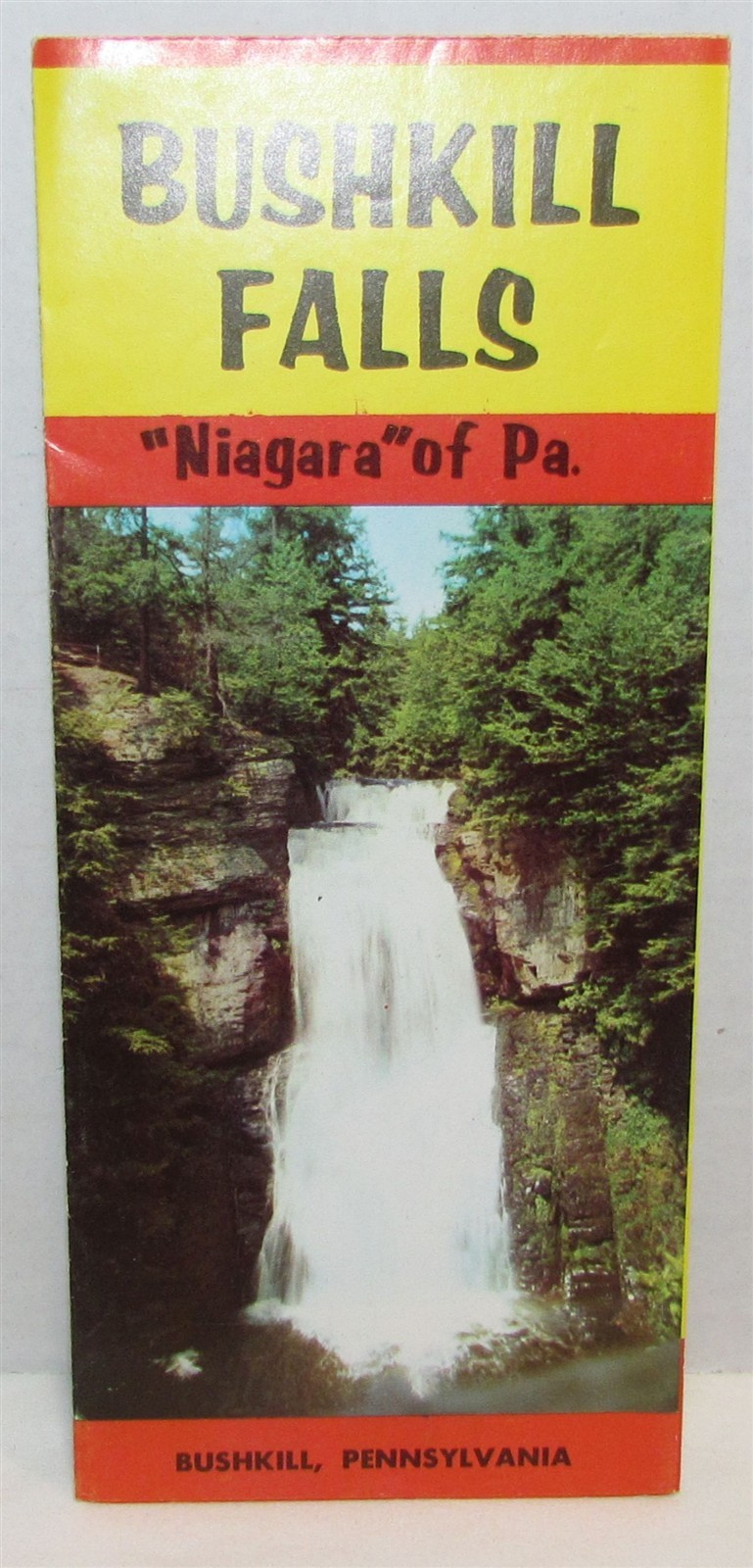 Vintage Bushkill Falls Niagara of PA Brochure, Bushkill, Pennsylvania