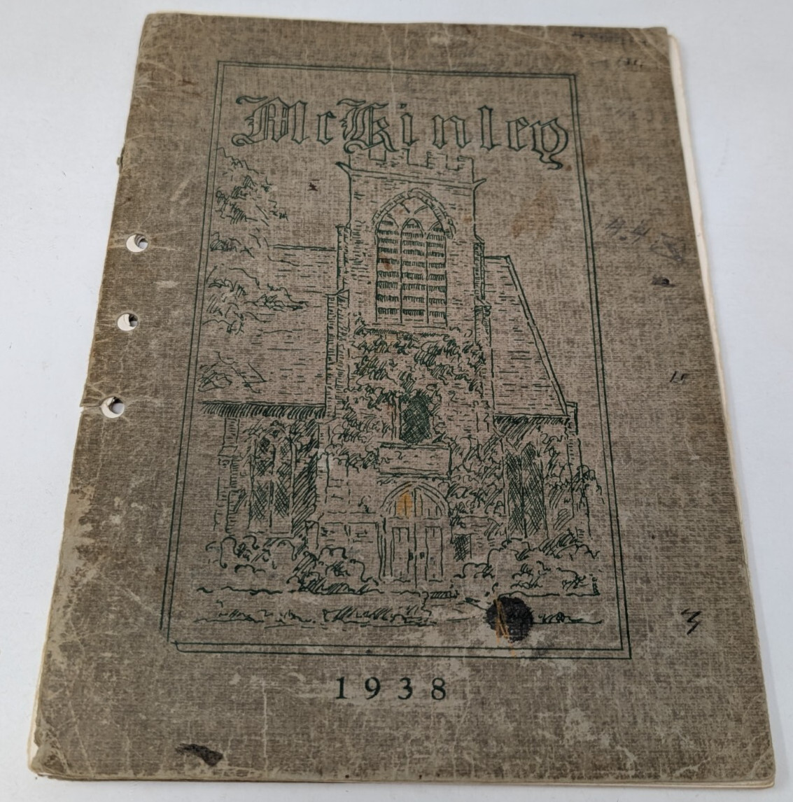 Mckinley Foundation University of Illinois Yearbook Vintage Antique 1938 Church