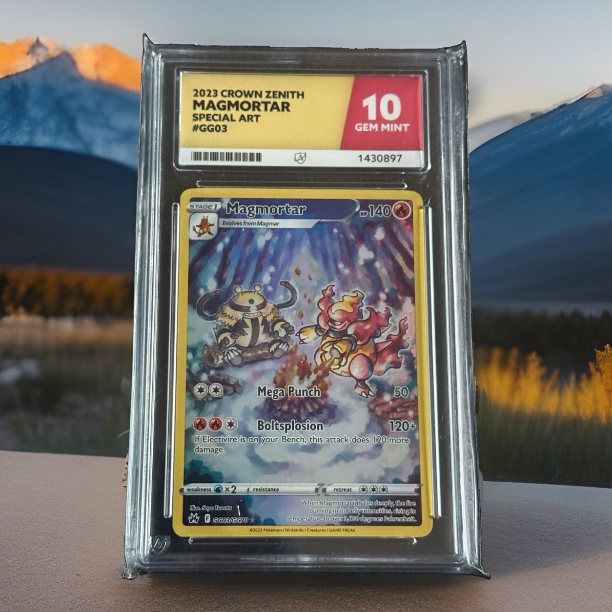 2023 CROWN ZENITH MAGMORTAR SPECIAL ART #GG03 ACE 10 GEM MINT
