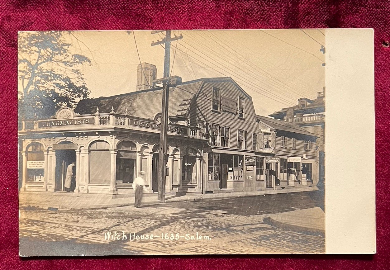 Antique RPPC Salem Witch House 1635 Massachusetts Pharmacist Unlined Unposted.