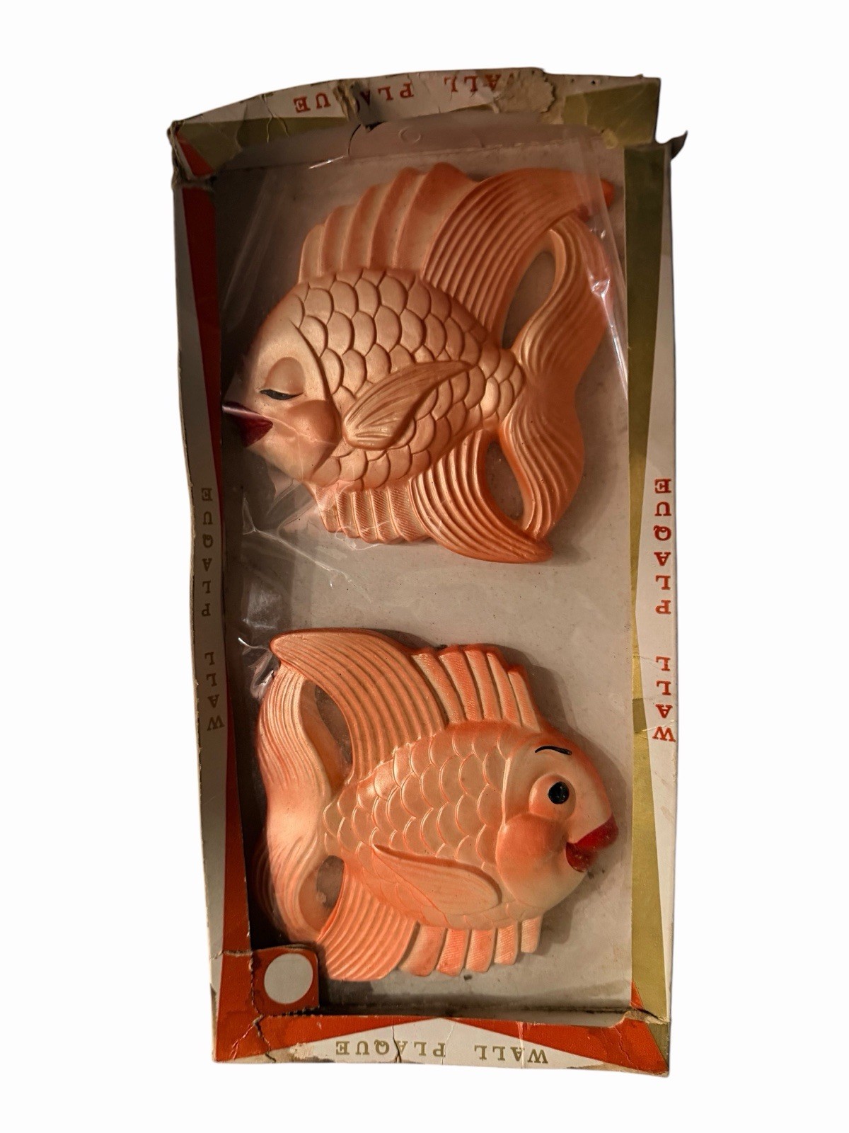 Vintage Miller Studio, Inc Chalkware Fish Wall Plaques Set of 2 in Box π 1970βs Vintage Miller Studio, Inc Chalkware Fish Wall Plaques Set of 2 in Box π 1970βs