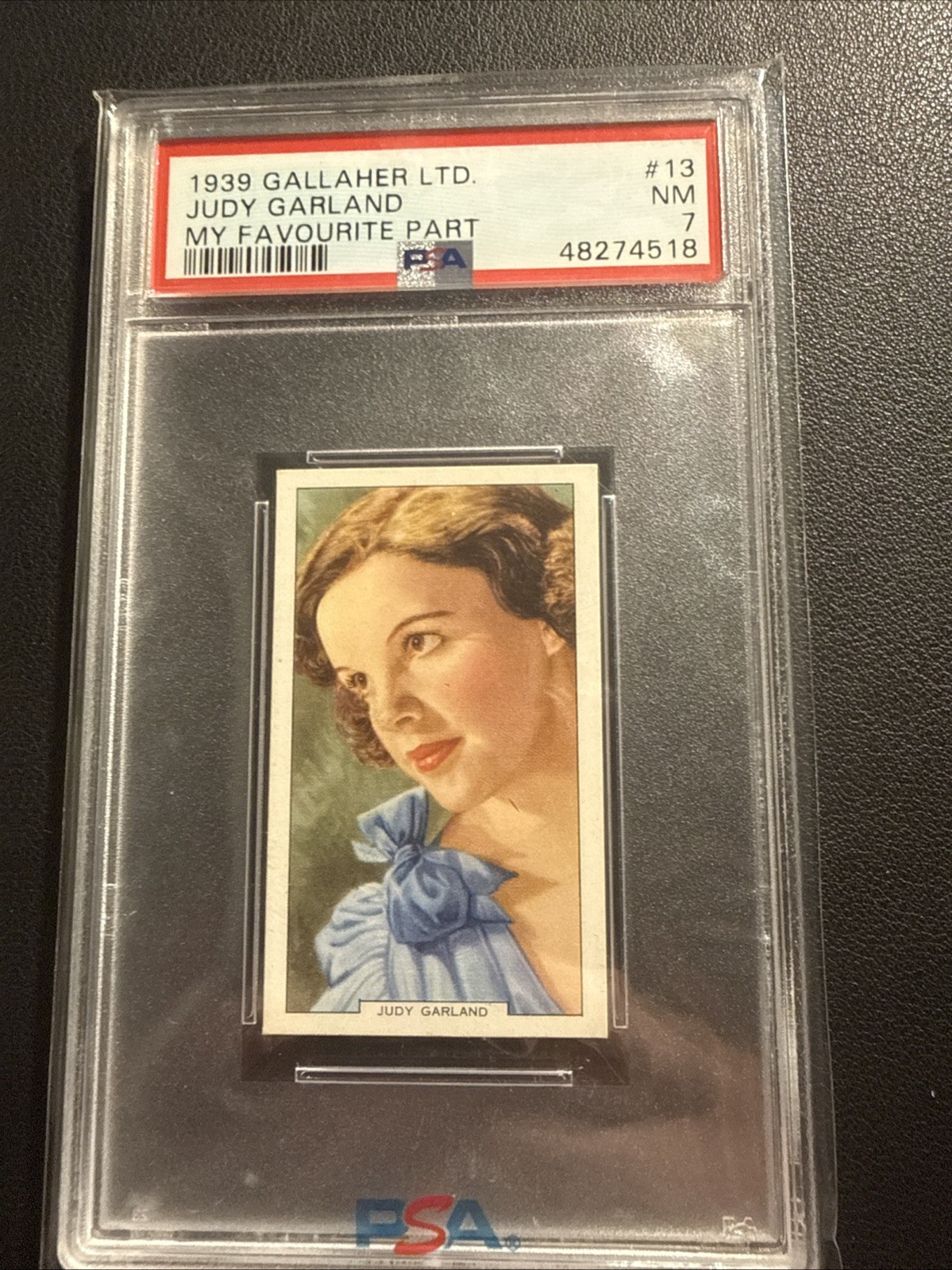 1939 Gallaher Ltd My Favourite Part #13 JUDY GARLAND RC SP PSA 9 Wizard of Oz