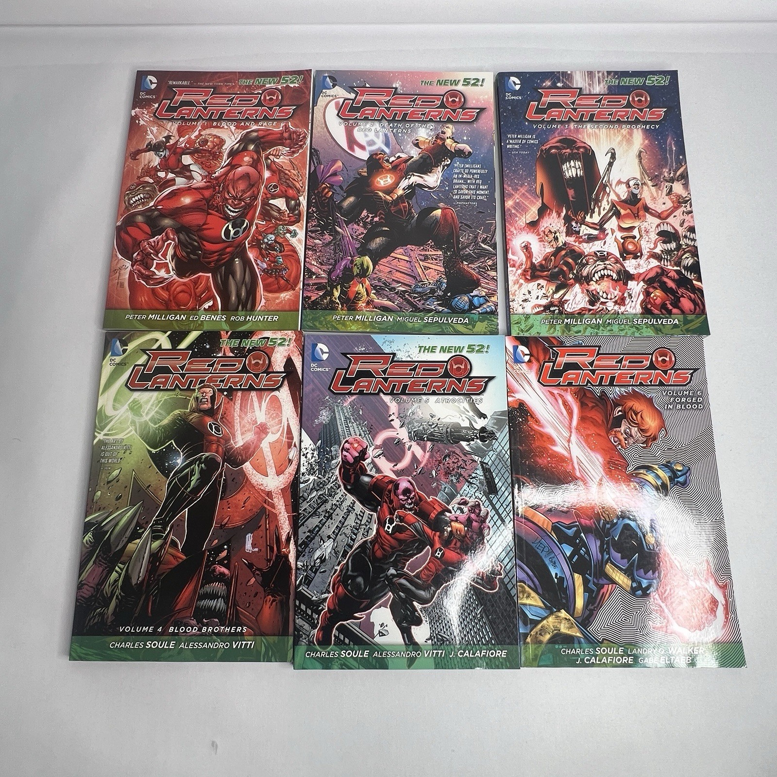 DC New 52 RED LANTERNS TPB Complete Set Lot (6) Vol 1-6 Charles Soule P Milligan DC New 52 RED LANTERNS TPB Complete Set Lot (6) Vol 1-6 Charles Soule P Milligan