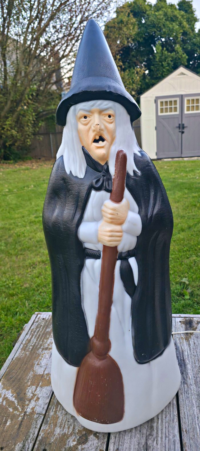 Vintage Empire Wicked Witch Lighted Blow Mold Halloween Decoration