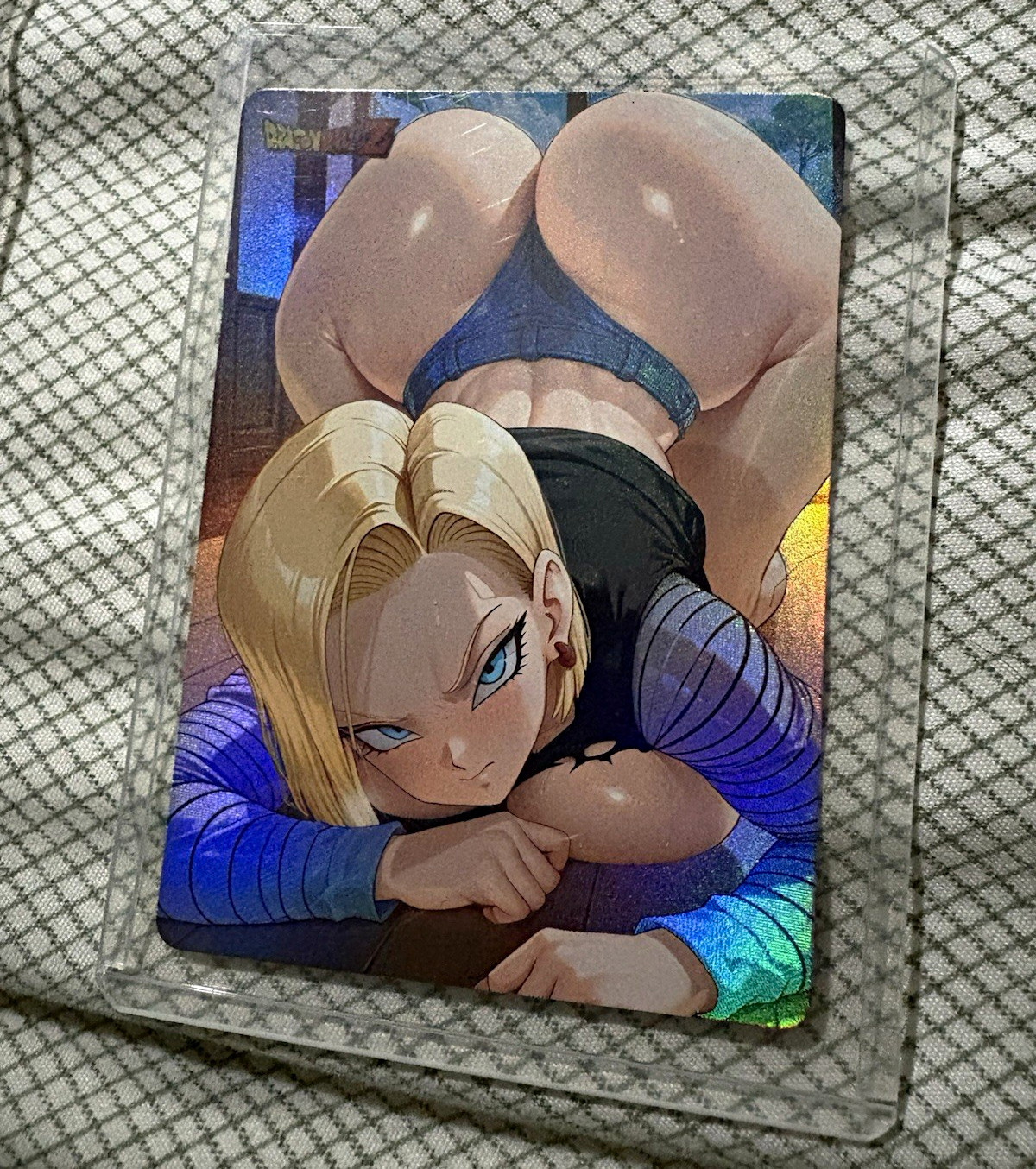 Dragon Ball Z Android 18 Holofoil Rainbow Foil Card #14 2024