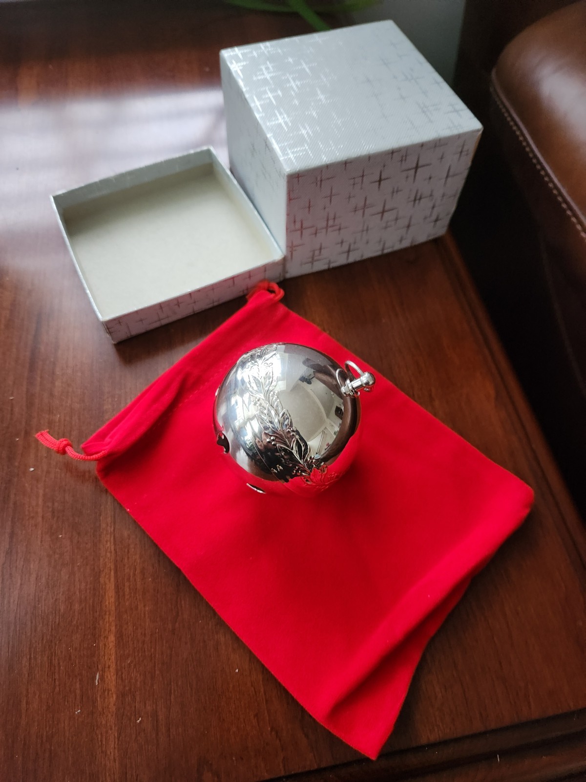 Wallace 1st Edition 1971 Silverplate Sleigh Bell Christmas Ornament A Dent