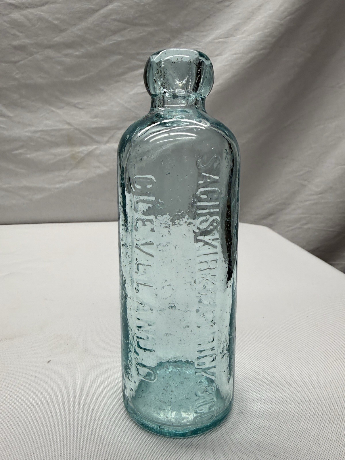 Antique 1890's Hutchinson Soda Bottle, Sachskirkpatrick