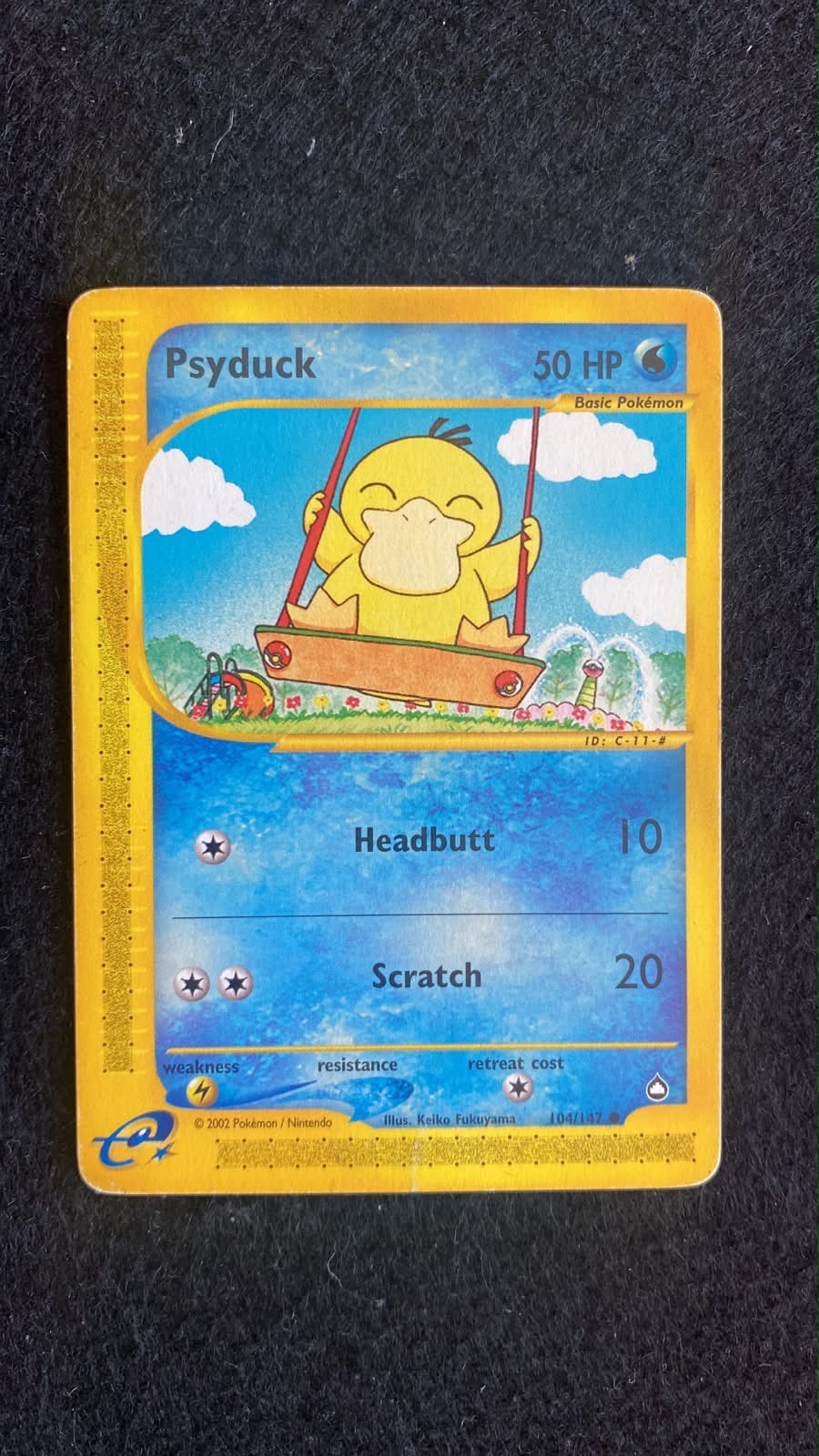 PSYDUCK 104/147 AQUAPOLIS POKEMON ENG ENG ENG ENG ENG CARD NO HOLO