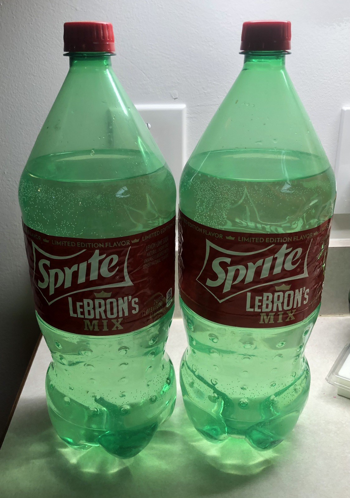 2 Sprite LeBron’s Mix 2 Liter Full Bottles Limited Edition Flavor New Rare