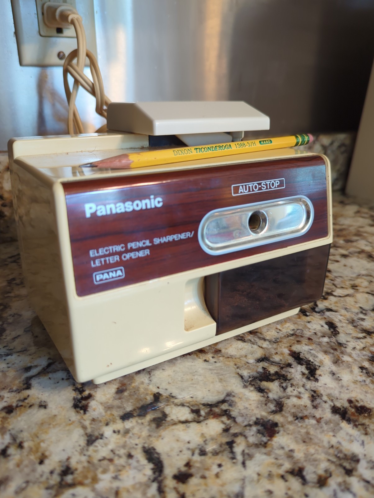 Panasonic Automatic Electric Pencil Sharpener Letter Opener. Works Perfectly