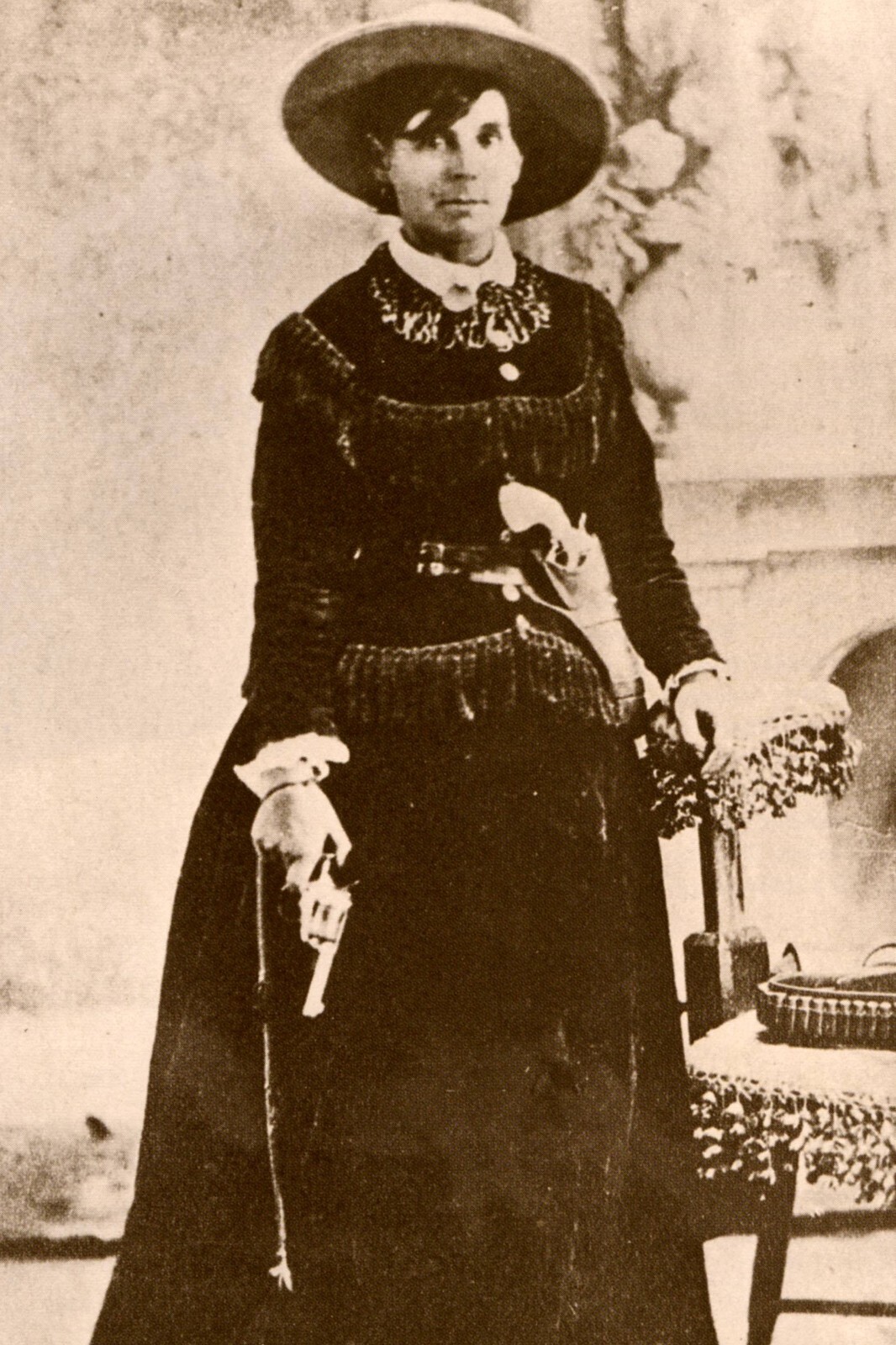 Outlaw Belle Starr with Pistols - 5 x 7 inch Photo Print Outlaw Belle Starr with Pistols - 5 x 7 inch Photo Print