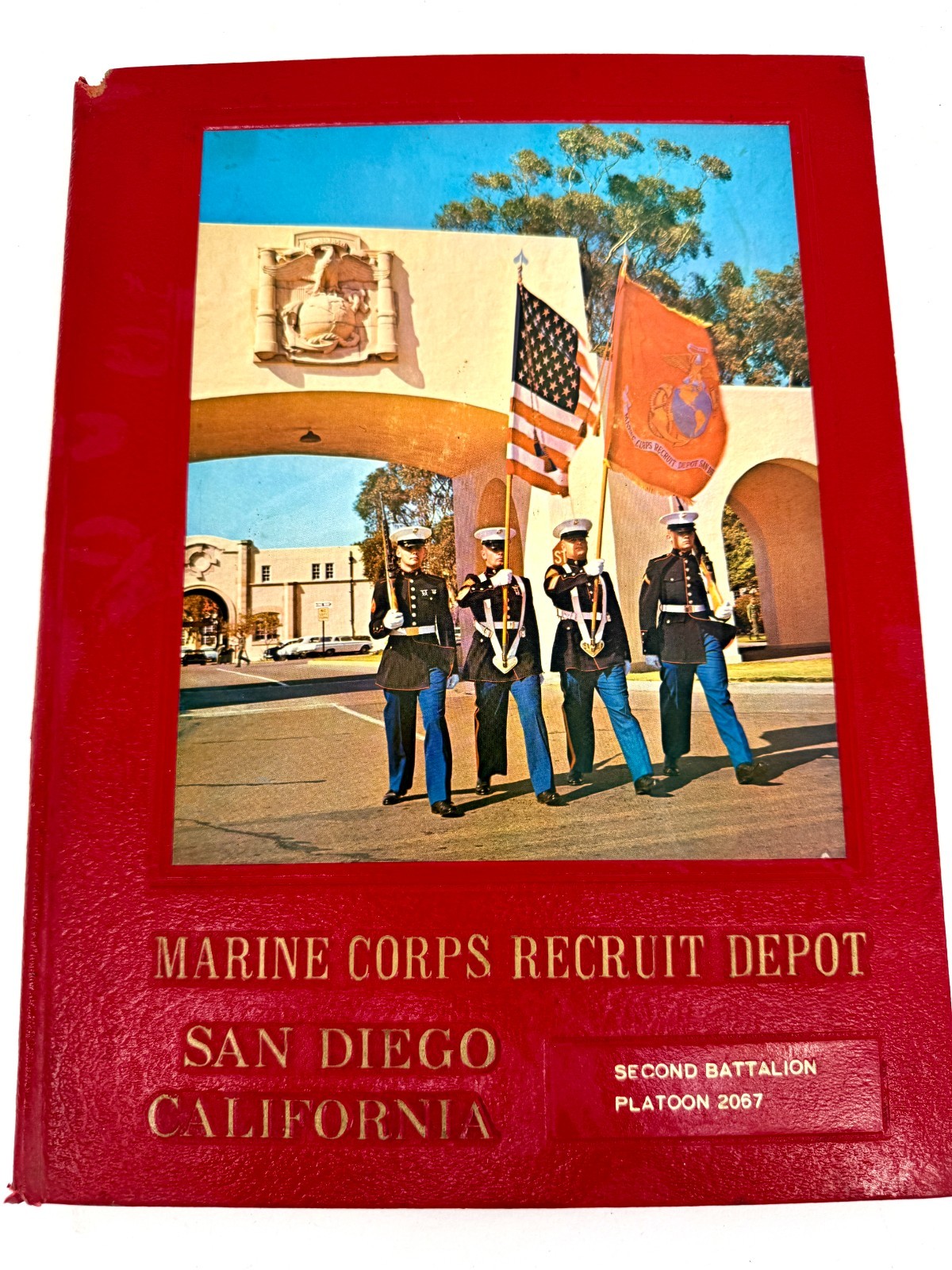 Vintage 1976 USMC Marine Corps Recruit Depot San Diego Second Battalion 2067