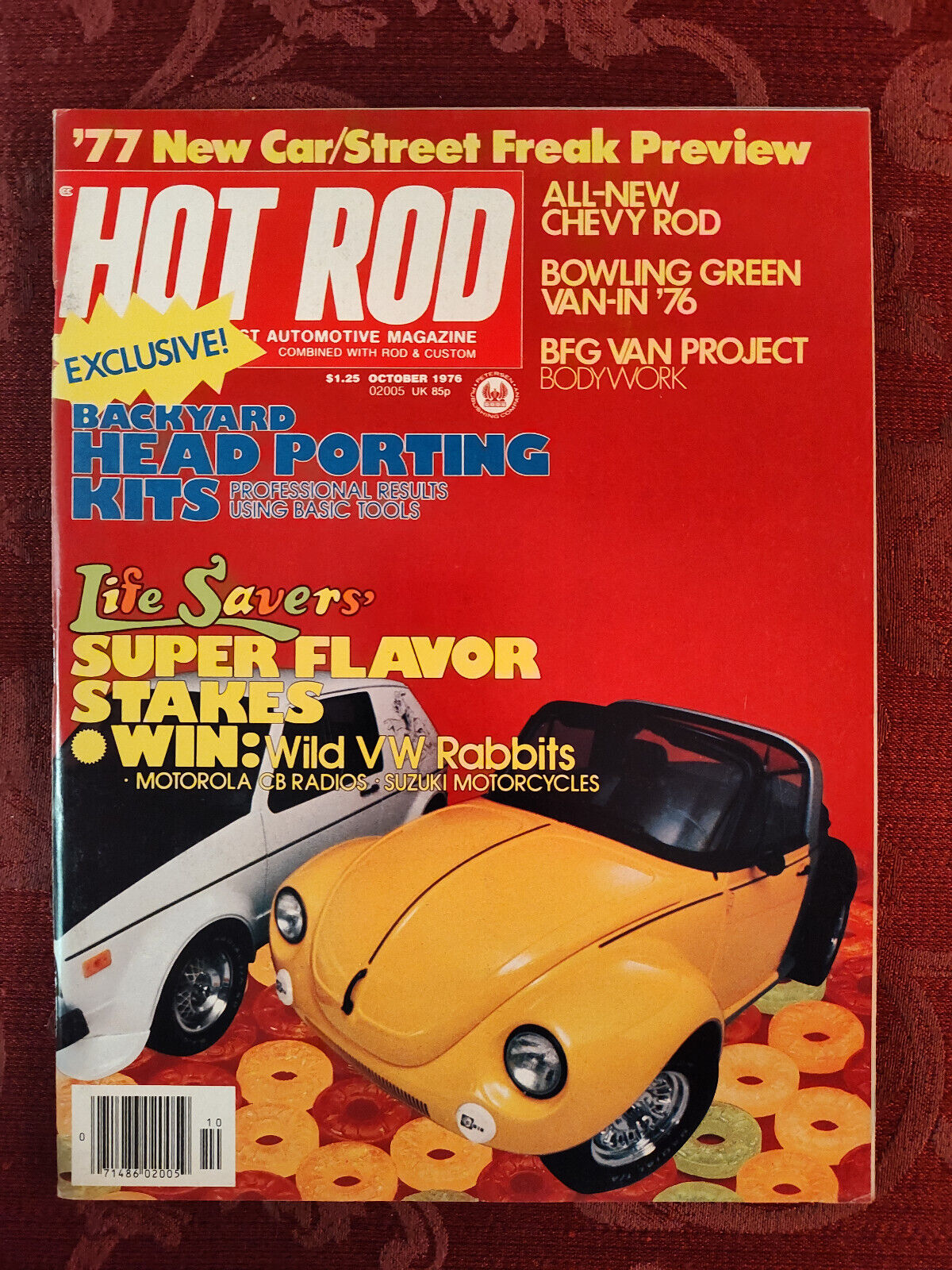 Rare HOT ROD Car Magazine October 1976 Life Savers Wild VW Rabbits