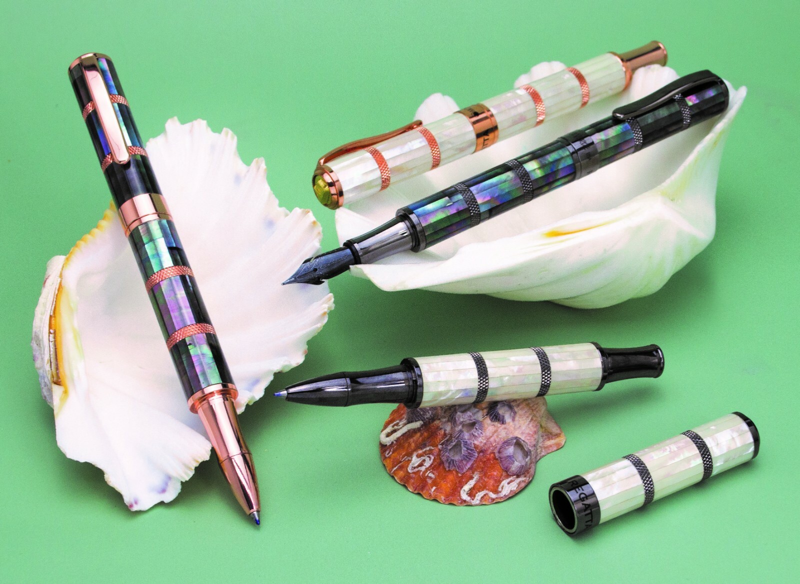 Monteverde Regatta Black Mother of pearl Gunmetal Rollerball Limited Edition Pen