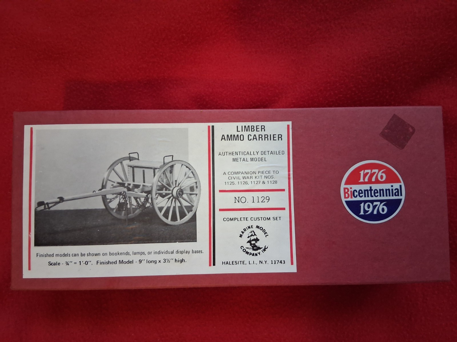 AMERICAN CIVIL WAR CANNON LIMBER AMMUNITION CHEST Model