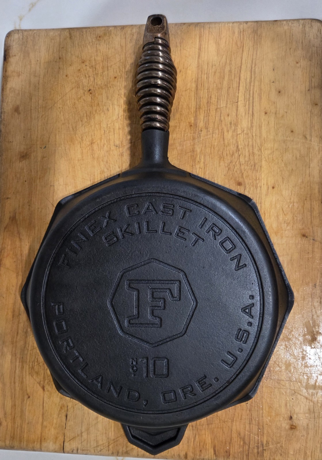 Finex # 10 Cast Iron Skillet Grillet Portland Oregon, Restored