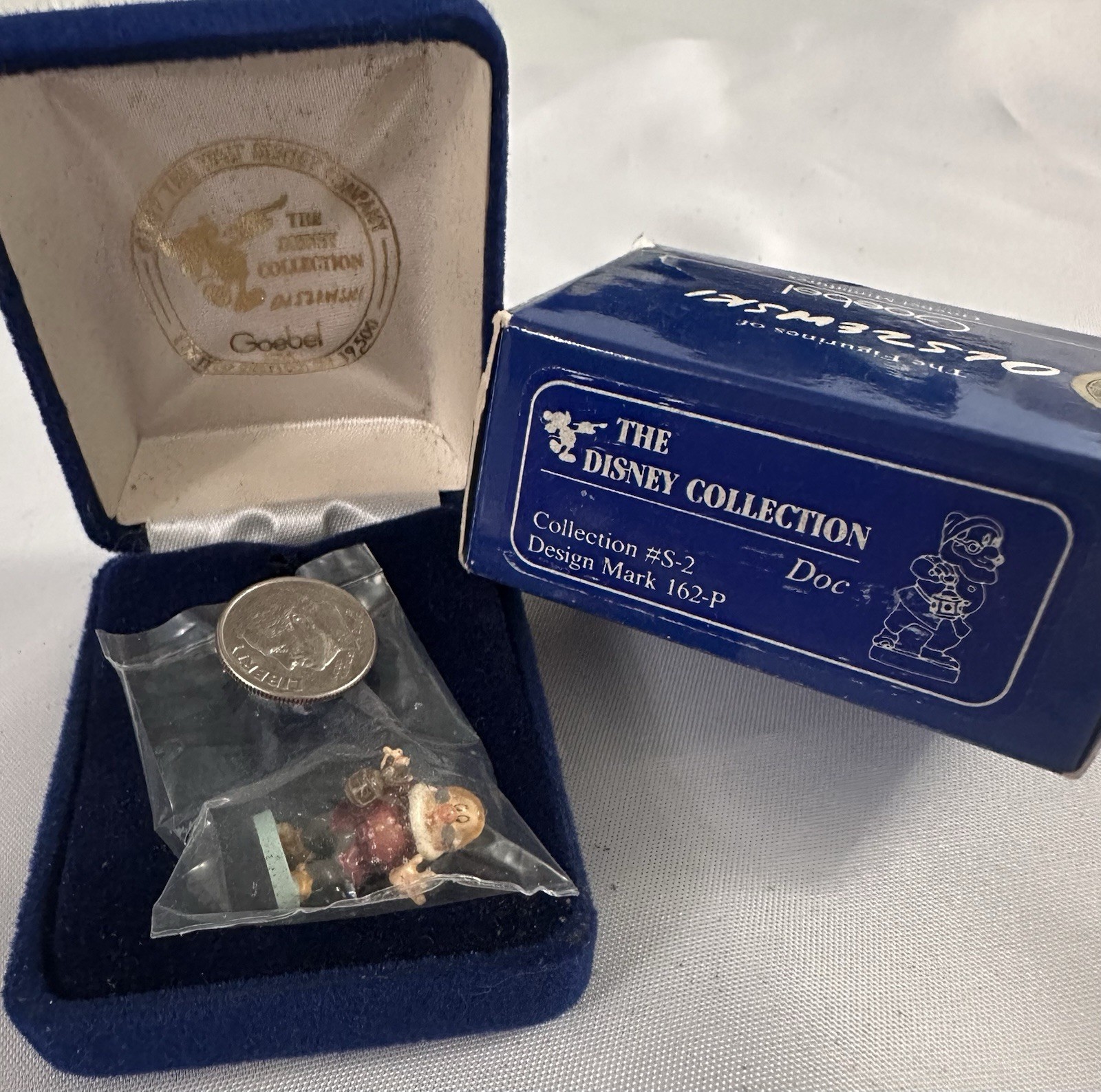 1987 Olszewski Goebel Miniatures Snow White Disney Figurine #S-2 Doc Dwarf