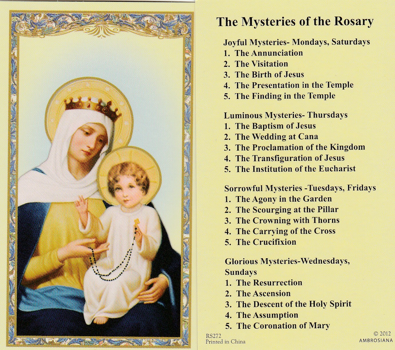 *Holy Card~\