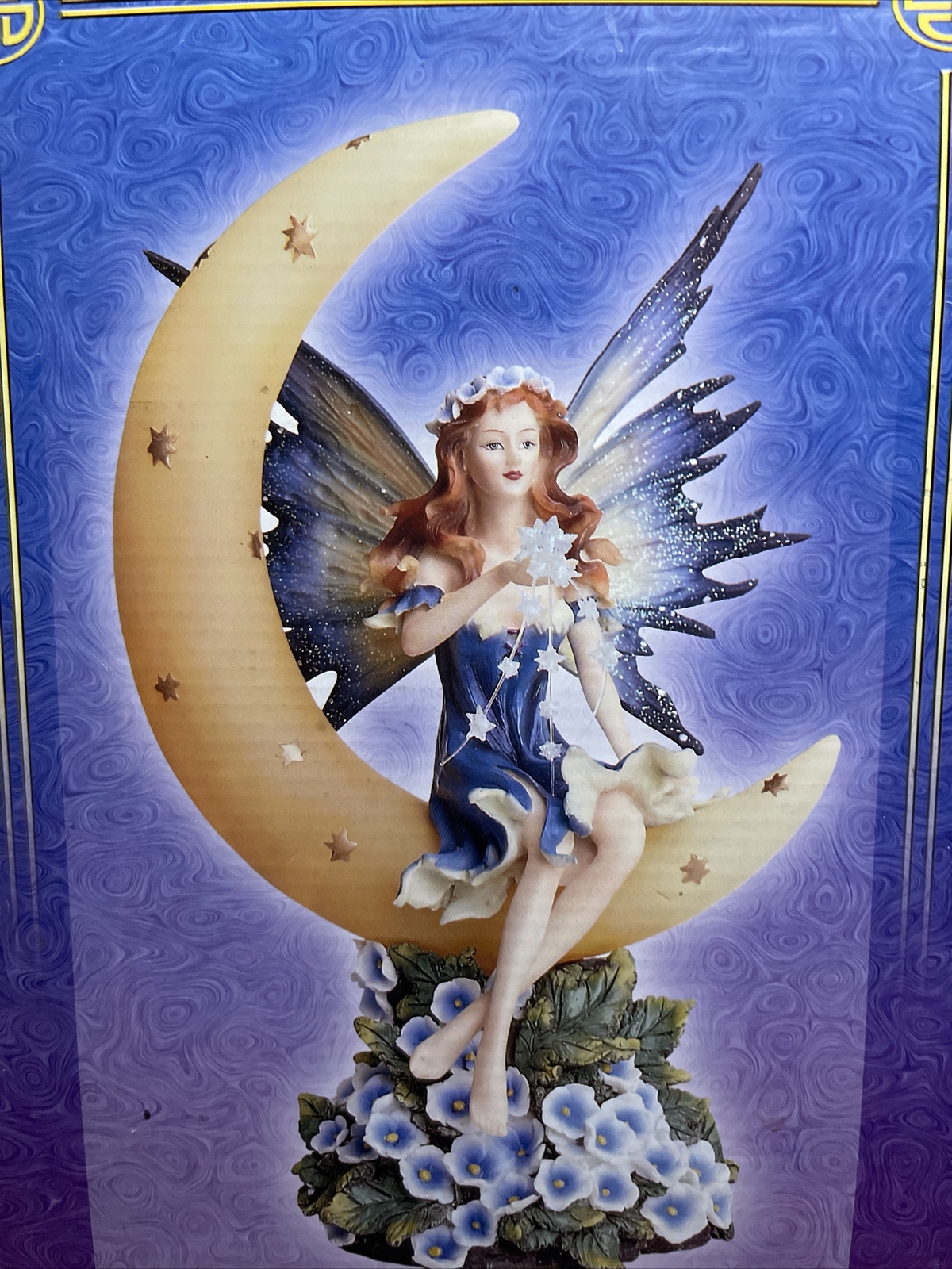 Mystical Creations “BLUE WINGED FAIRY on MOON”10\