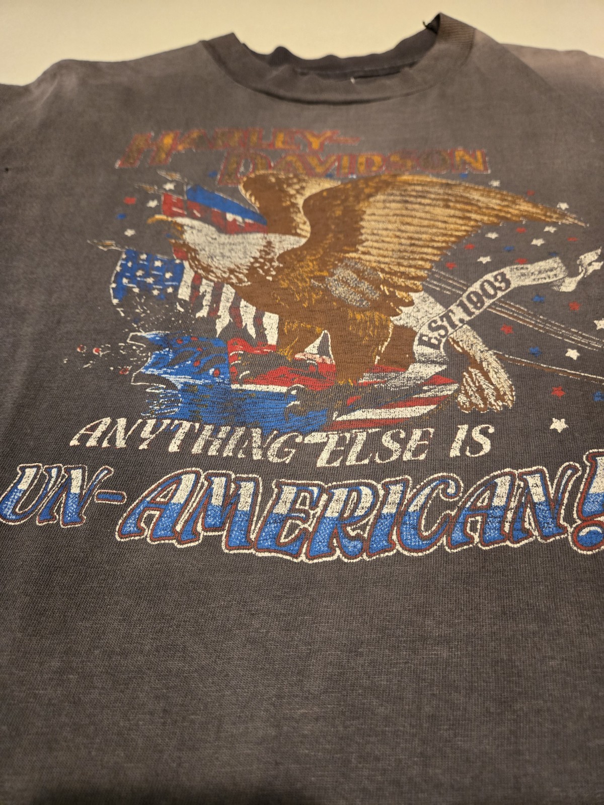 Men's Vintage Harley Davidson 1980's Short Sleeve T-shirt