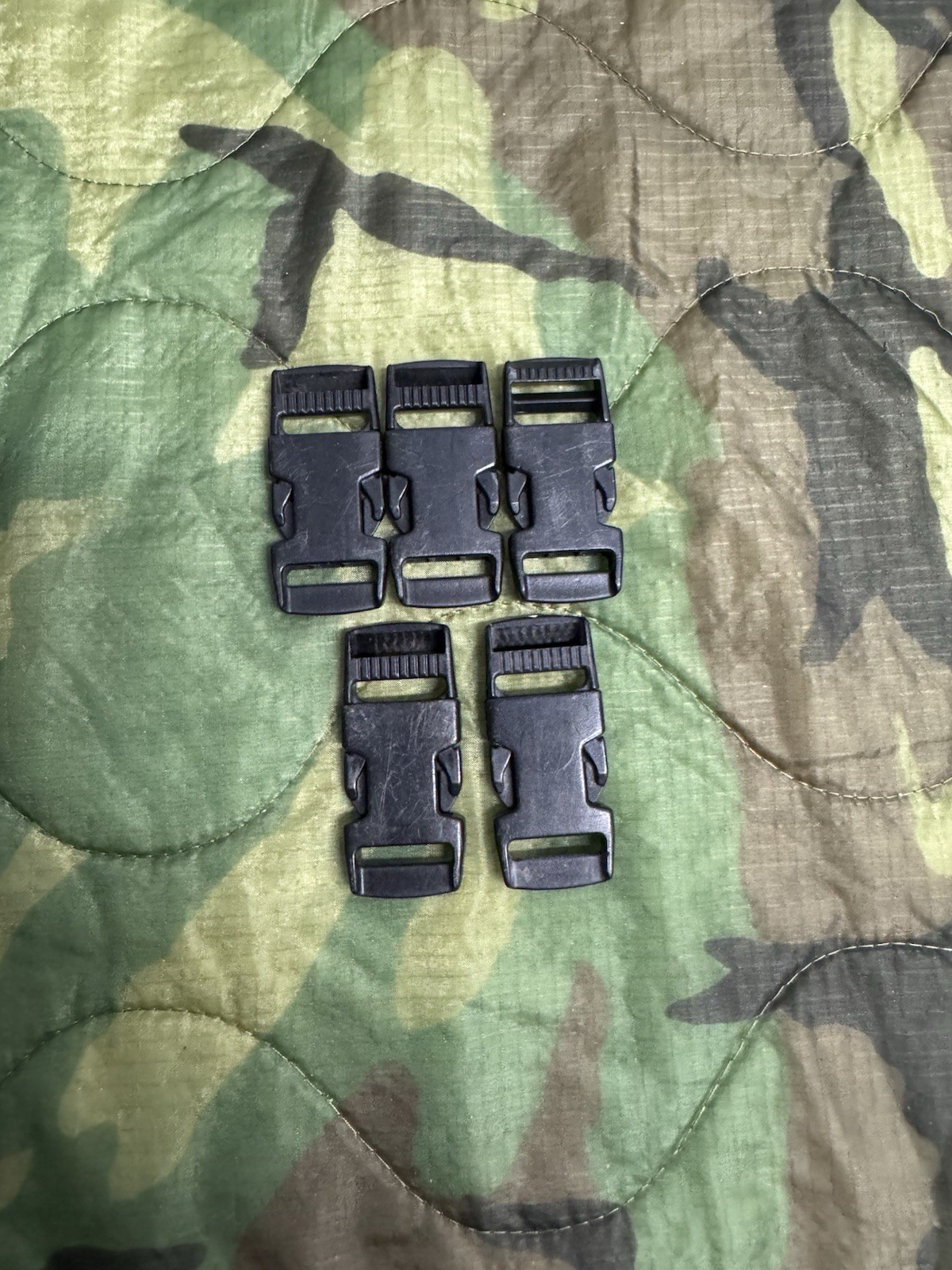 Lot Of (5) Black ITW Nexus Fastex SR-3/4 Buckle Sets