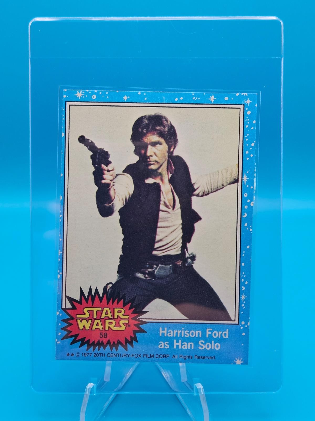 1977 Topps Star Wars #58 Harrison Ford as Han Solo