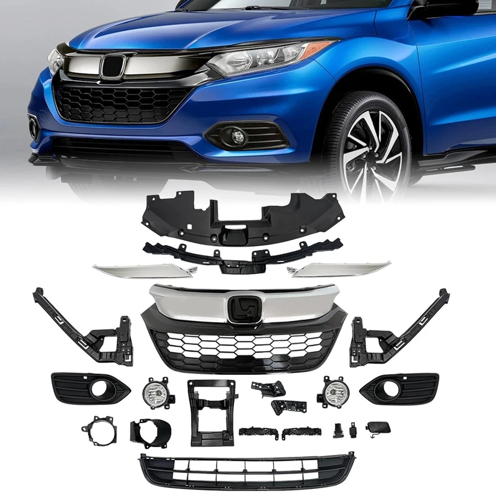 20Pcs Front Bumper Grille Kits Fit for 2019-2022 Honda HR-V | Hrv,Radiator Cover