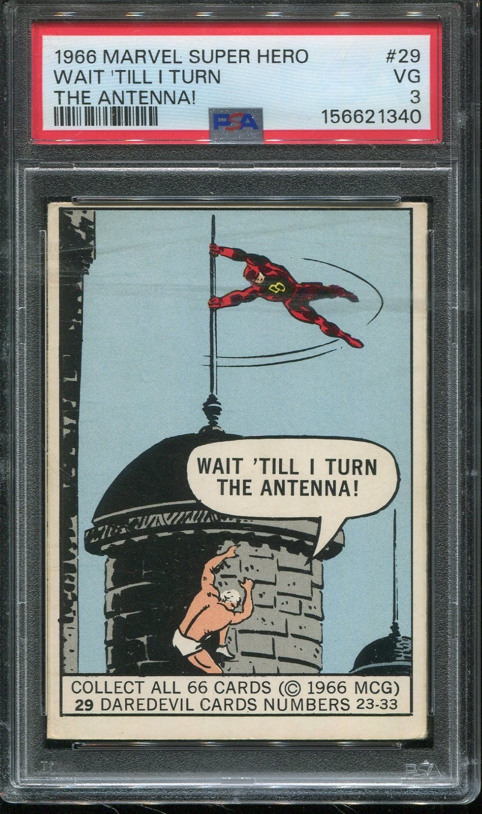 1966 Marvel Super Hero #29 Daredevil Wait \'Till I Turn the Antenna psa 3 Vg