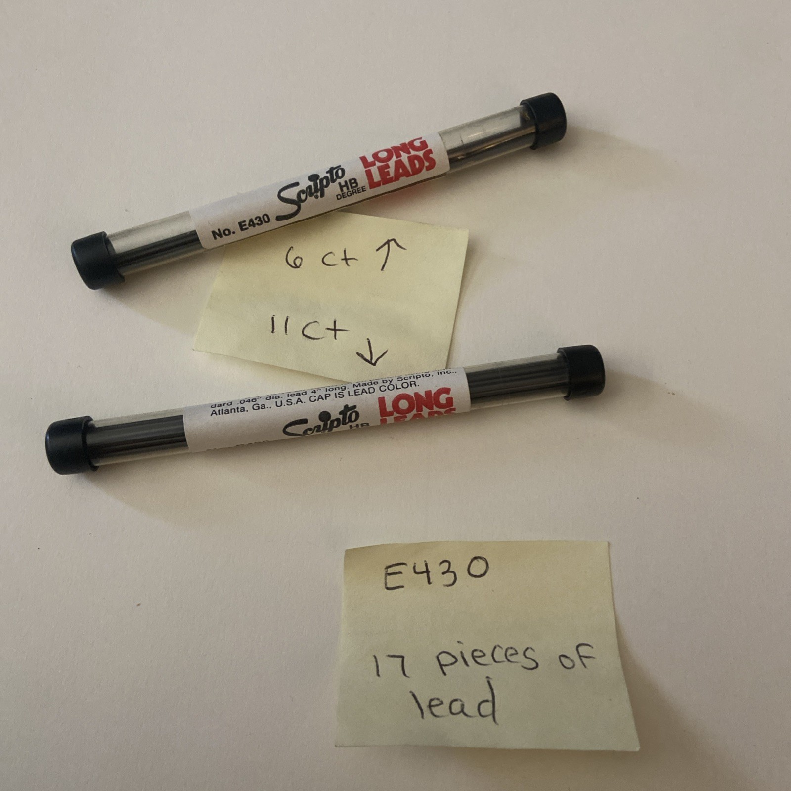 Scripto E430 2B Degree Long Leads Pencil Refill .046\