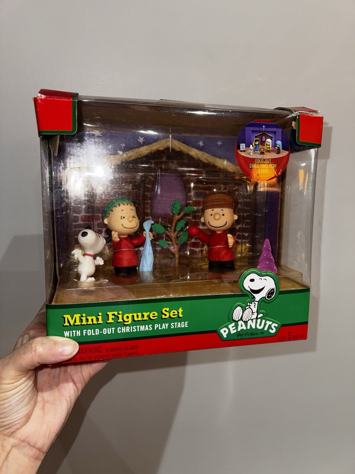 Vintage 2012 Peanuts Mini Figure Set Snoopy Charlie Brown Linus