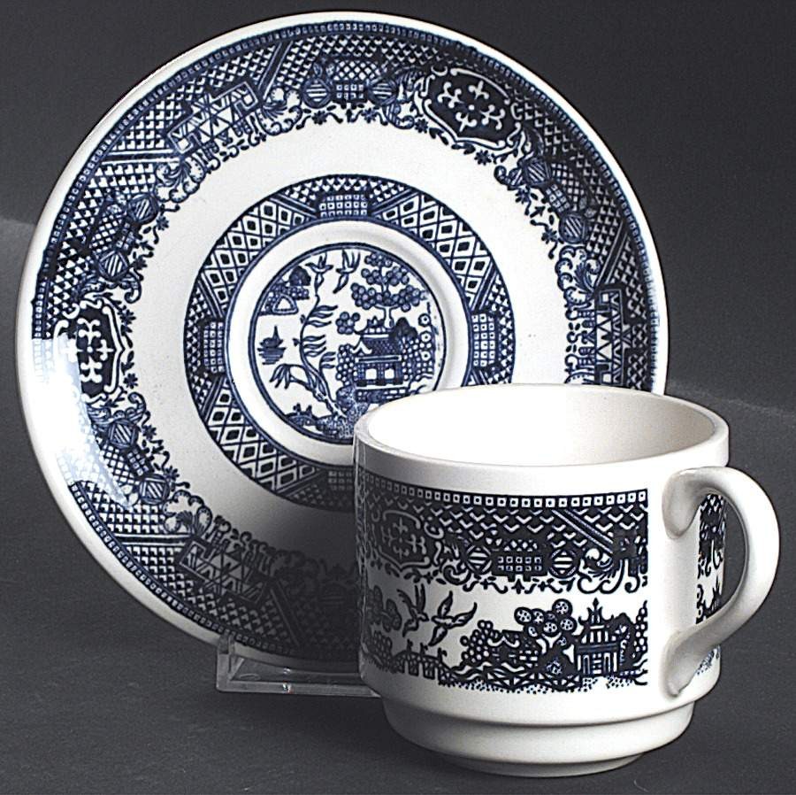 SCIO Blue Willow Cup & Saucer 6509301