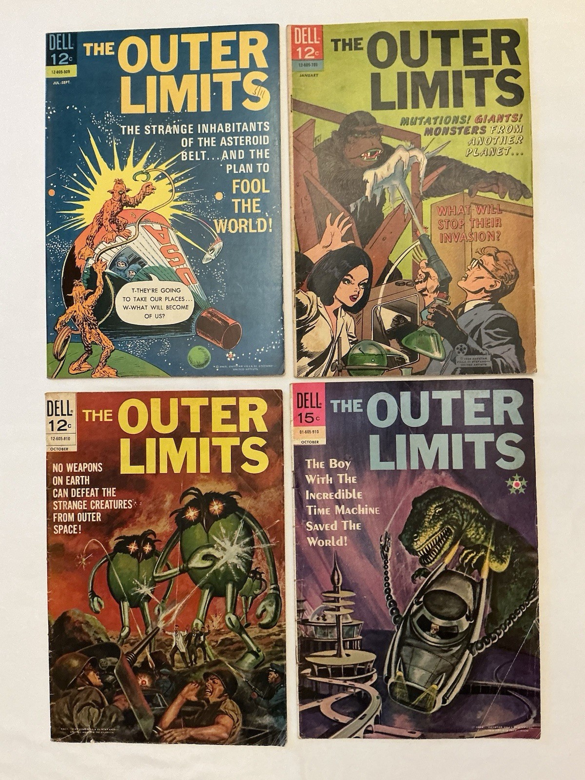 Dell Comics Outer Limits #7,11,17,18