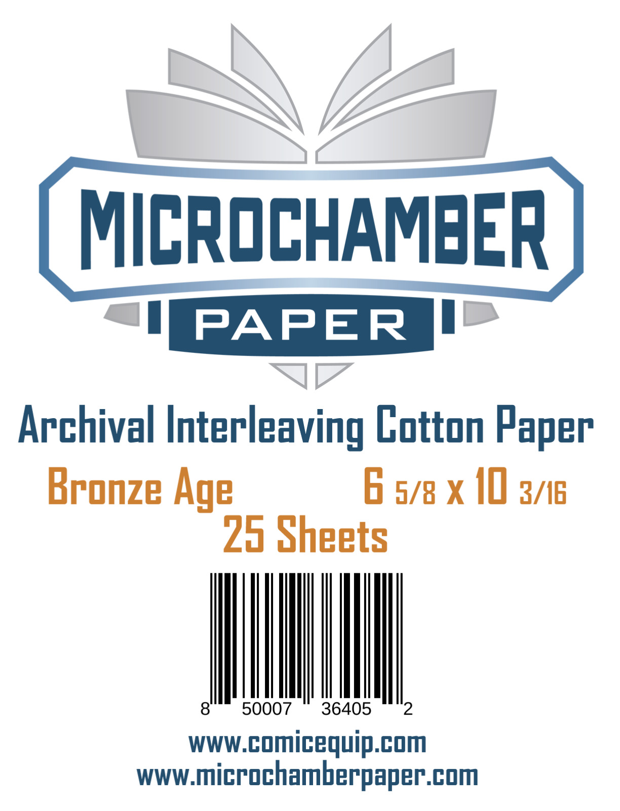 MicroChamber Paper Bronze Size 25 Sheets 6-5/8\