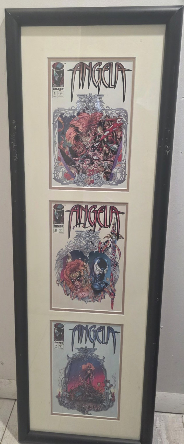 ANGELA IMAGE COMICS 1994 COMPLETE SERIES ANGELA  1, 2 & 3 FRAMED 1994