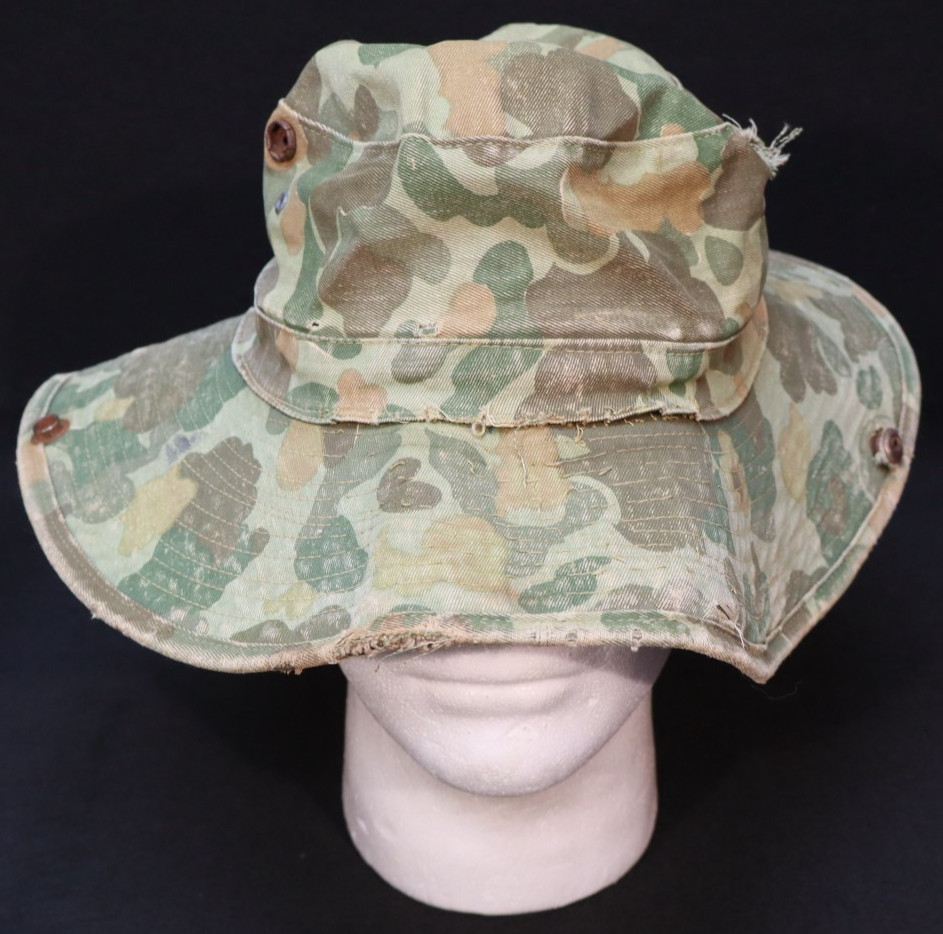 Indochina - Early Vietnam French MLE Frogskin Camo Bush Hat 