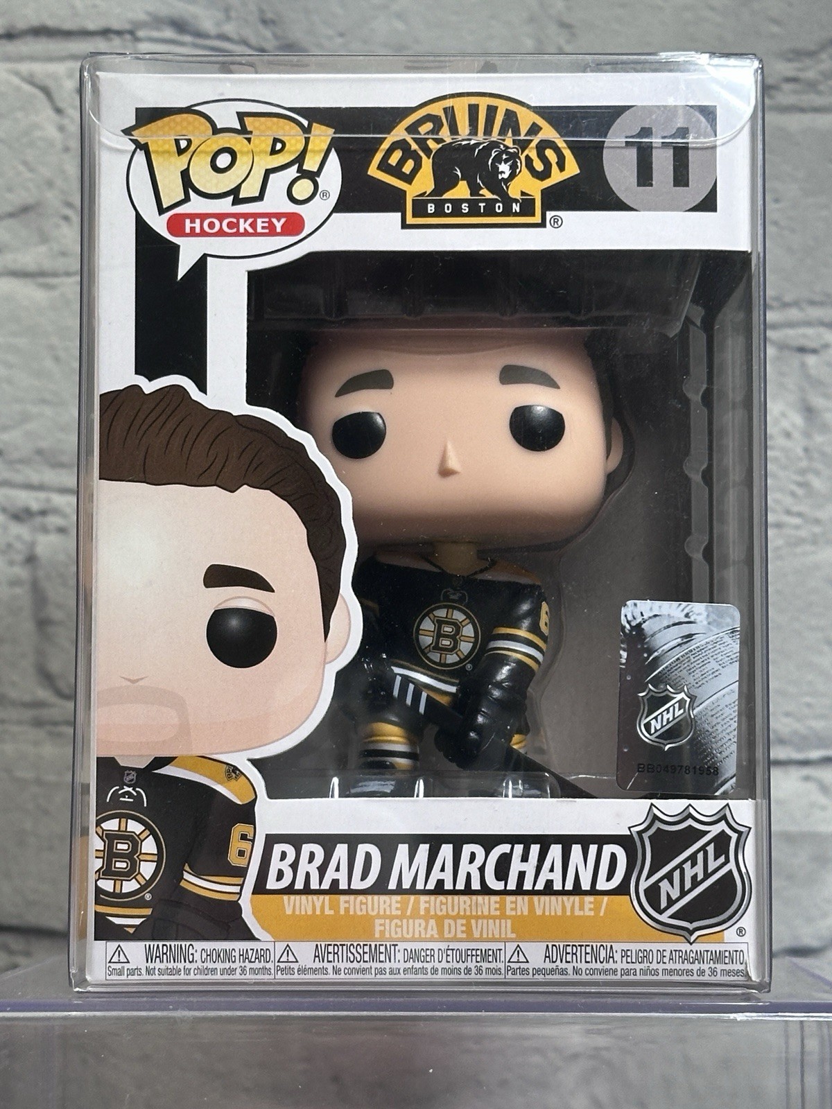 2017 Funko Pop Vinyl - Hockey Brad Marchand #11 Boston Bruins NHL FLAWED BOX