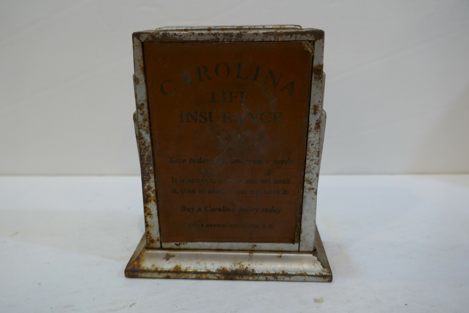 1940s Art Deco  Carolina Life Insurance Co. promotional still bank