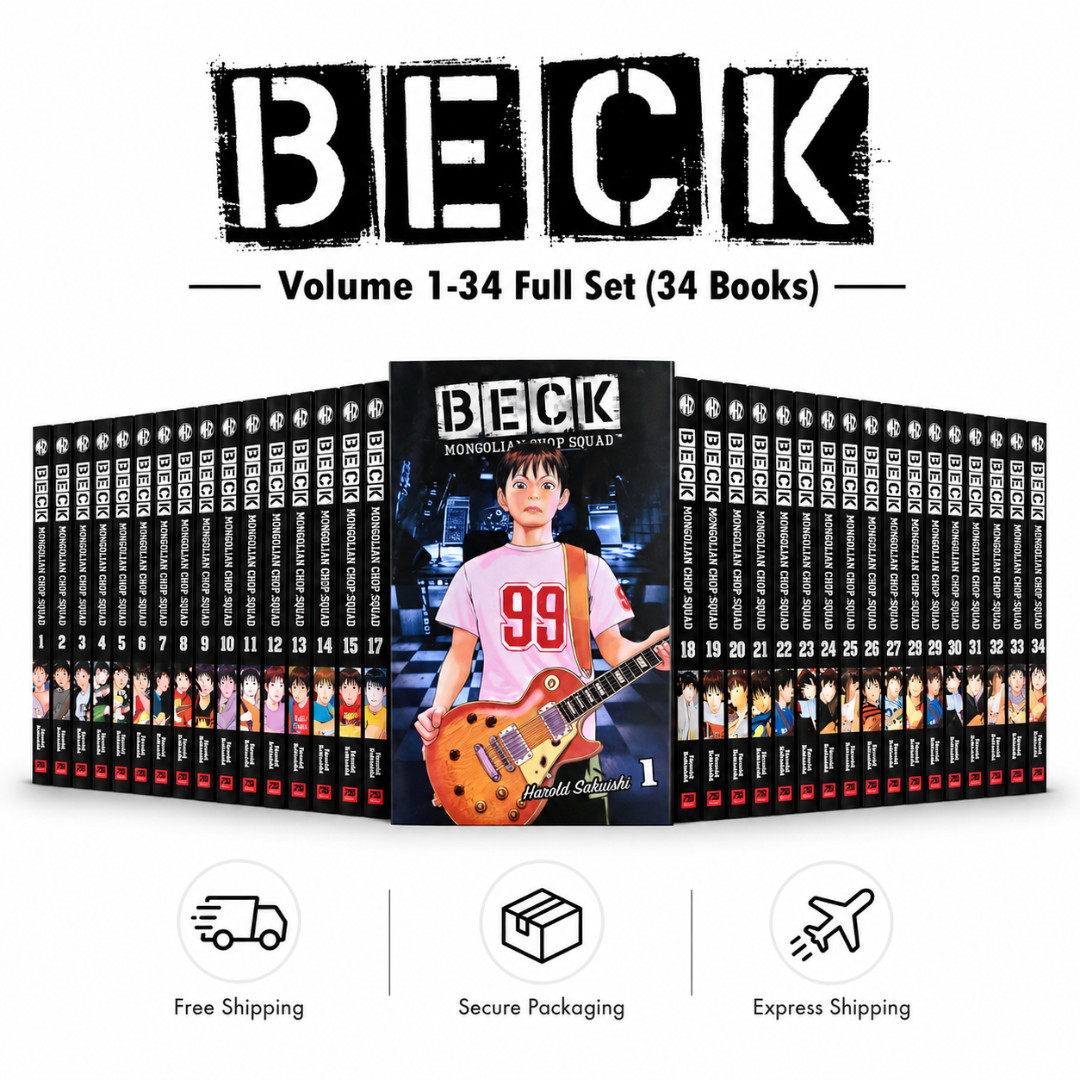 Manga BECK Vol.1-34 by Harold Sakuishi Full Set English Version Comic