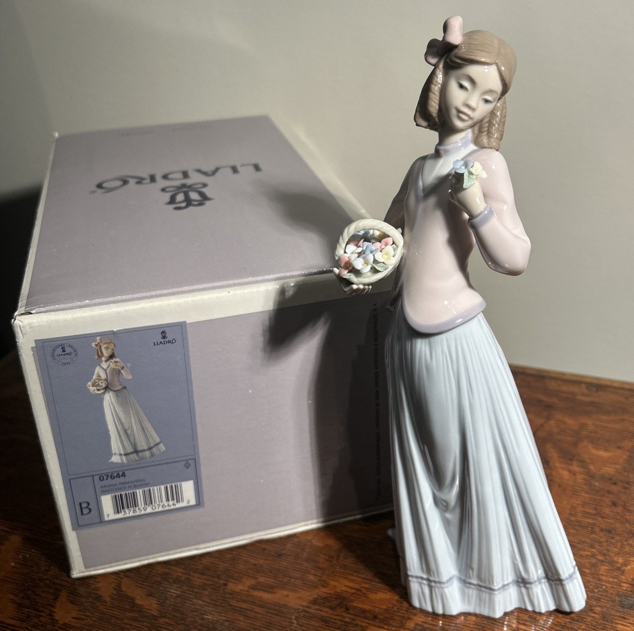 Llardo 7644 Innocence In Bloom 1996 Collector Society Original Box MintCondition