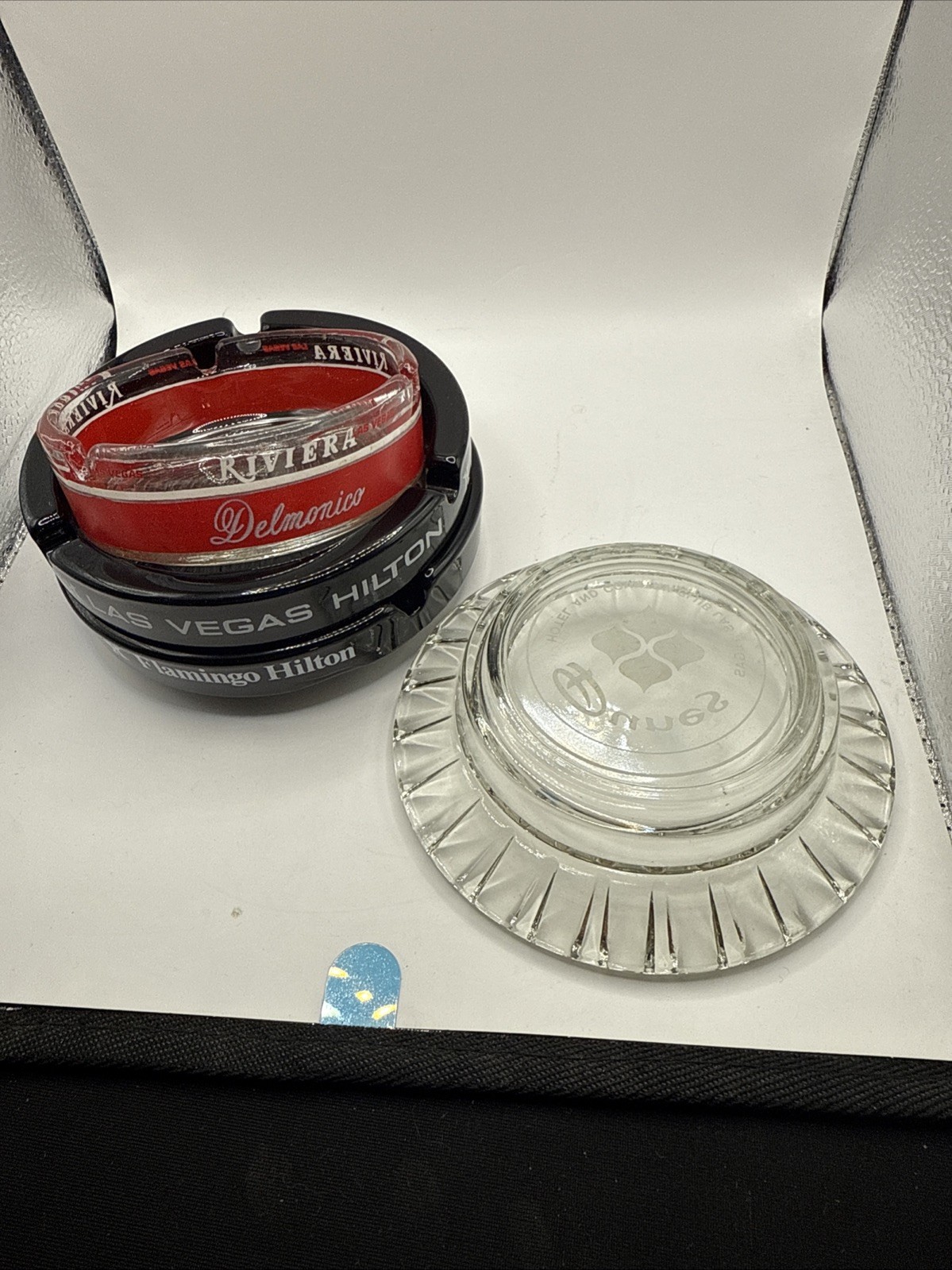 Vintage Las Vegas Ashtrays Souvenirs History Riviera Dunes Flamingo Hilton