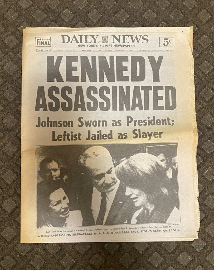 Daily News Newspaper Nov 23, 1963 (Saturday) 