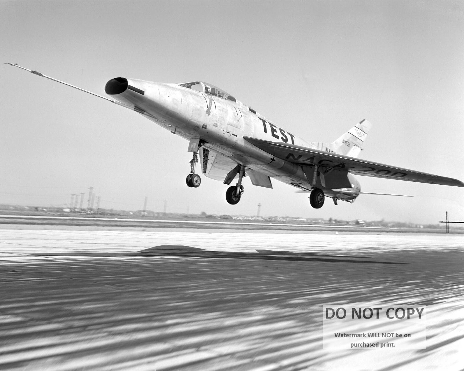 North American F100A Super Sabre Aircraft NASA Photo 8x10 Jet Plane Aviation