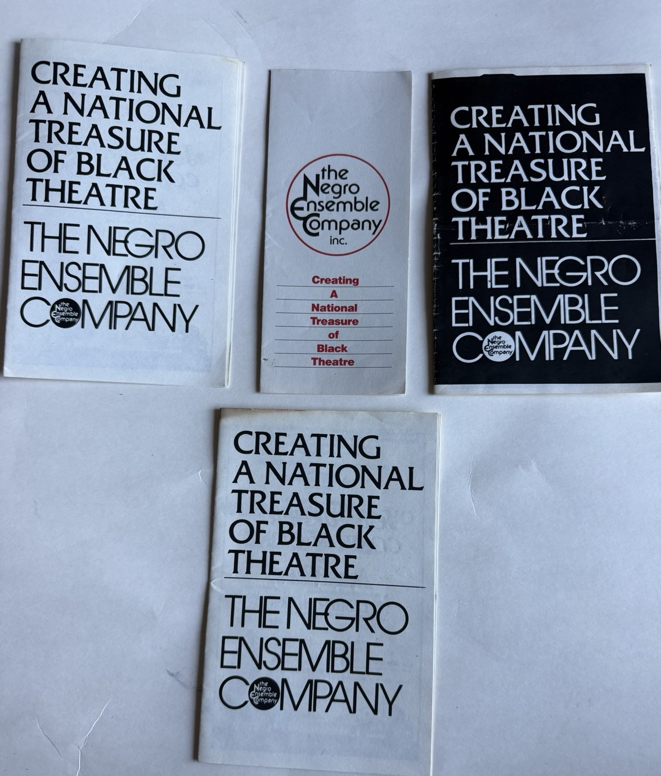Vtg Negro Ensemble Company Theater Brochures Black Theater History August Wilson