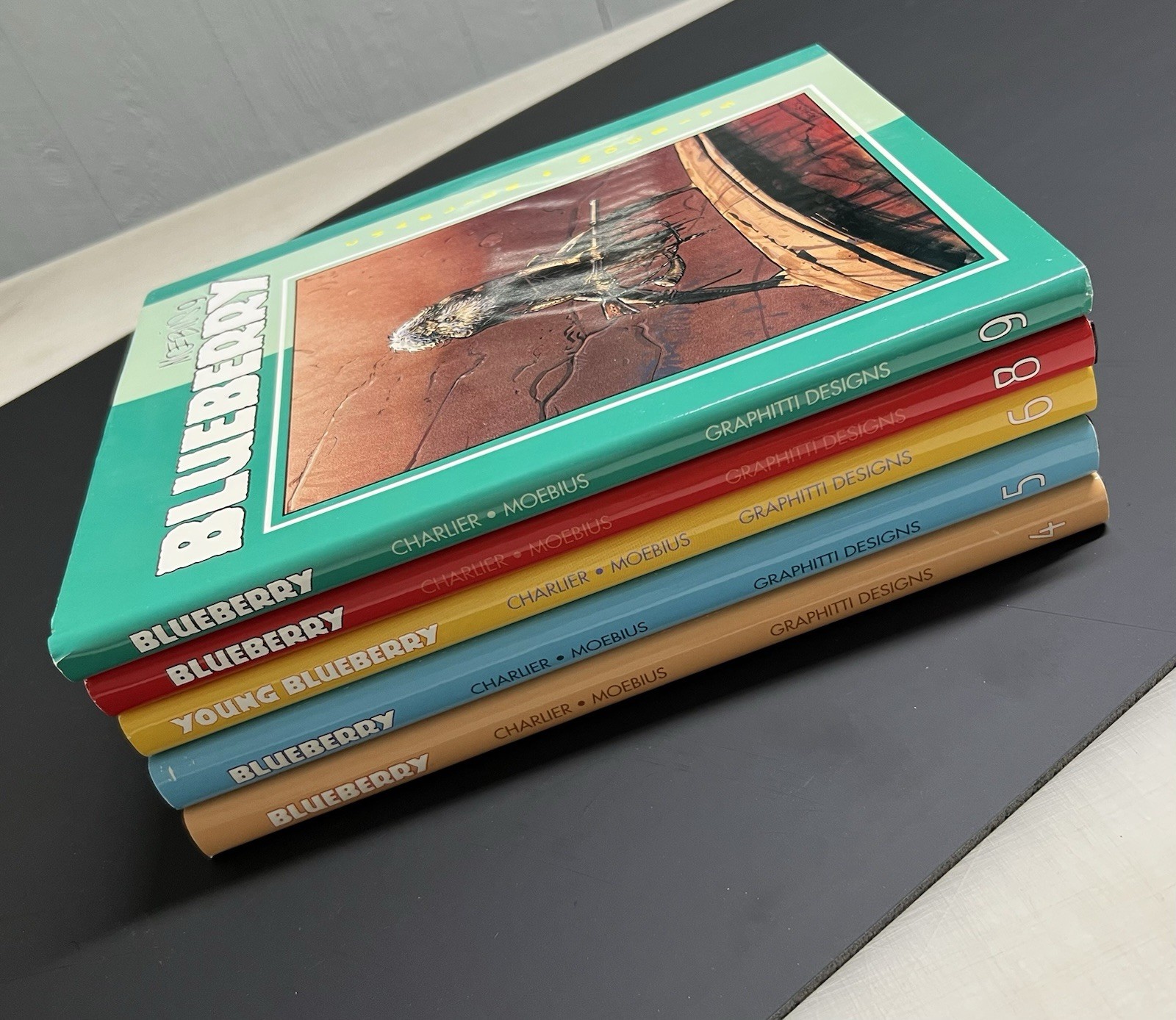 Moebius Volumes 4 5 6 8 9 Blueberry & Young SIGNED Graphitti Designs Hardcover